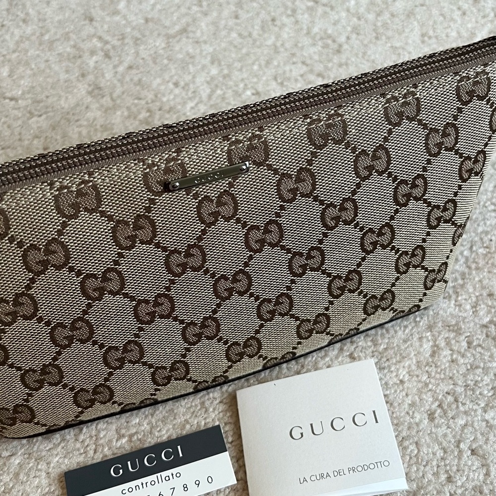 Gucci Beige and Brown Monogram Bag